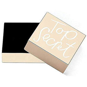 KATE SPADE Top Secret Decorative Gold Box